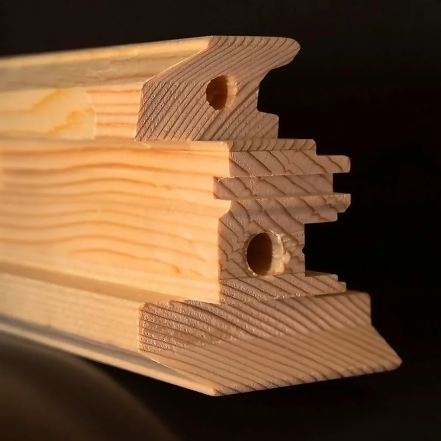 Sezione profilo in legno lamellare